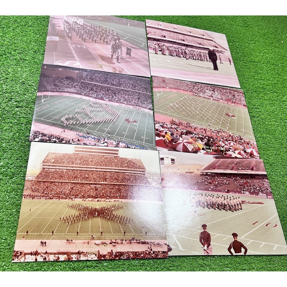 6 vintage‎ Texas A&M photos 8X10 Aggie Football pictures Aggie corps 1980s